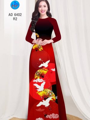 Vải áo dài Hạc và quạt Xuân thiết kế 2019 AD 6402 25 1577695319 954 Vai ao dai Hac va quat Xuan thiet ke 2019
