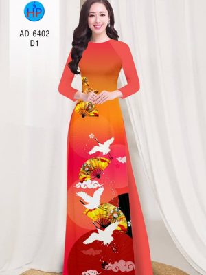 Vải áo dài Hạc và quạt Xuân thiết kế 2019 AD 6402 36 1577695320 747 Vai ao dai Hac va quat Xuan thiet ke 2019