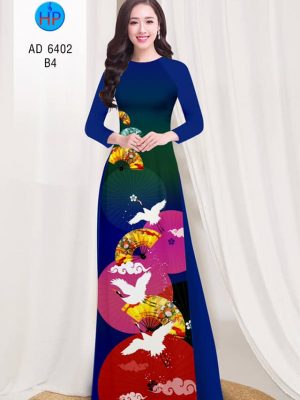 Vải áo dài Hạc và quạt Xuân thiết kế 2019 AD 6402 35 1577695320 888 Vai ao dai Hac va quat Xuan thiet ke 2019