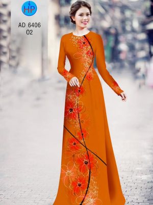 Vải áo dài Hoa in 3D kiểu mới AD 6406 29 1577695551 207 Vai ao dai Hoa in 3D kieu moi AD 6406