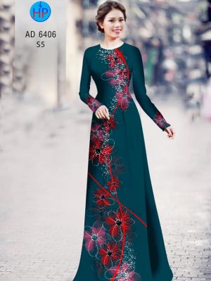 Vải áo dài Hoa in 3D kiểu mới AD 6406 28 1577695551 223 Vai ao dai Hoa in 3D kieu moi AD 6406