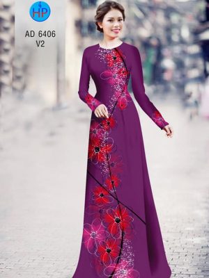 Vải áo dài Hoa in 3D kiểu mới AD 6406 37 1577695552 227 Vai ao dai Hoa in 3D kieu moi AD 6406