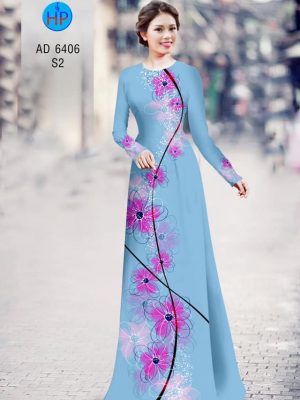 Vải áo dài Hoa in 3D kiểu mới AD 6406 31 1577695552 659 Vai ao dai Hoa in 3D kieu moi AD 6406