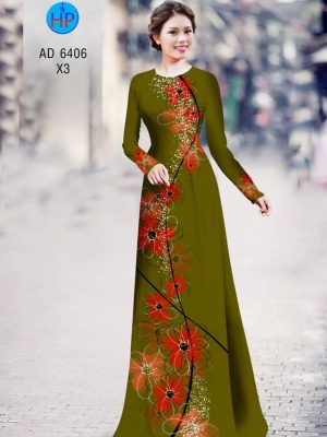Vải áo dài Hoa in 3D kiểu mới AD 6406 33 1577695552 865 Vai ao dai Hoa in 3D kieu moi AD 6406