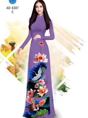 Vải áo dài Sen và Hạc kiểu mới AD 6387 22 1577695779 623 Vai ao dai Sen va Hac kieu moi AD 6387