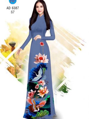Vải áo dài Sen và Hạc kiểu mới AD 6387 30 1577695780 235 Vai ao dai Sen va Hac kieu moi AD 6387