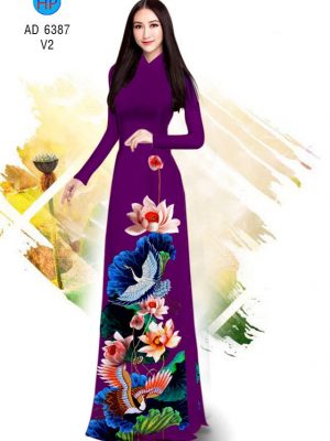 Vải áo dài Sen và Hạc kiểu mới AD 6387 27 1577695780 915 Vai ao dai Sen va Hac kieu moi AD 6387