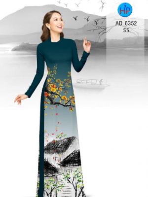 1577702928 591 Vai ao dai Hoa Dao roi ben hien kieu moi