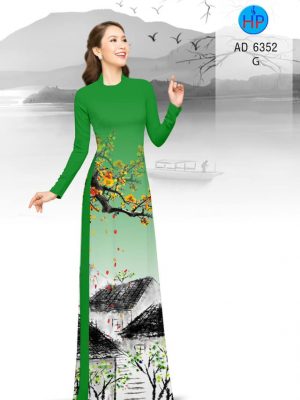 1577702928 921 Vai ao dai Hoa Dao roi ben hien kieu moi