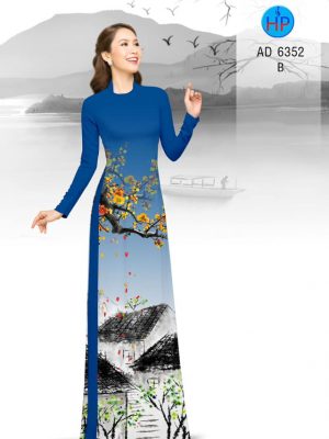 1577702929 203 Vai ao dai Hoa Dao roi ben hien kieu moi