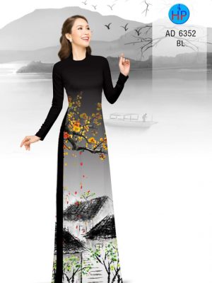 1577702929 224 Vai ao dai Hoa Dao roi ben hien kieu moi