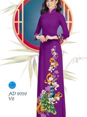 Vải áo dài Công và hoa Đào thiết kế 2019 AD 9059 28 1577704007 187 Vai ao dai Cong va hoa Dao thiet ke 2019