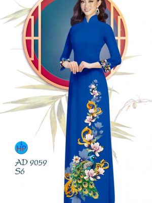 Vải áo dài Công và hoa Đào thiết kế 2019 AD 9059 29 1577704007 335 Vai ao dai Cong va hoa Dao thiet ke 2019
