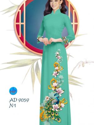 Vải áo dài Công và hoa Đào thiết kế 2019 AD 9059 26 1577704007 39 Vai ao dai Cong va hoa Dao thiet ke 2019