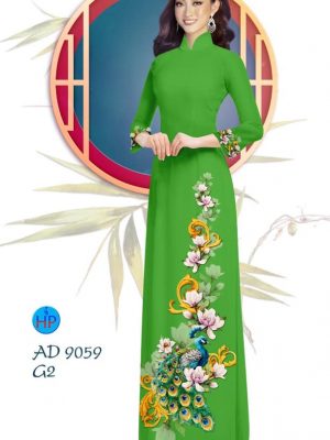Vải áo dài Công và hoa Đào thiết kế 2019 AD 9059 21 1577704007 479 Vai ao dai Cong va hoa Dao thiet ke 2019