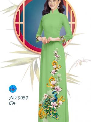 Vải áo dài Công và hoa Đào thiết kế 2019 AD 9059 24 1577704007 539 Vai ao dai Cong va hoa Dao thiet ke 2019