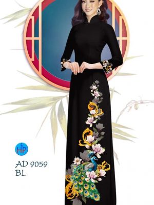 Vải áo dài Công và hoa Đào thiết kế 2019 AD 9059 22 1577704007 746 Vai ao dai Cong va hoa Dao thiet ke 2019