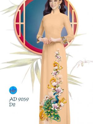 Vải áo dài Công và hoa Đào thiết kế 2019 AD 9059 25 1577704007 785 Vai ao dai Cong va hoa Dao thiet ke 2019