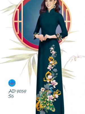 Vải áo dài Công và hoa Đào thiết kế 2019 AD 9059 30 1577704007 986 Vai ao dai Cong va hoa Dao thiet ke 2019