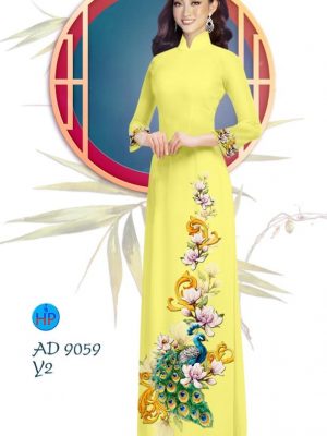 Vải áo dài Công và hoa Đào thiết kế 2019 AD 9059 35 1577704008 495 Vai ao dai Cong va hoa Dao thiet ke 2019