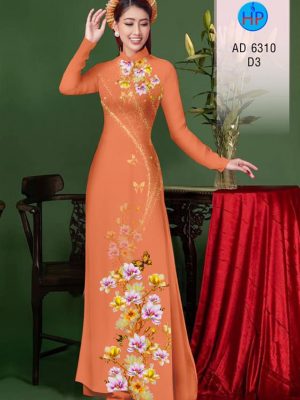 Vải áo dài Hoa Đào kiểu mới AD 6310 20 Vai ao dai Hoa Dao kieu moi AD 6310