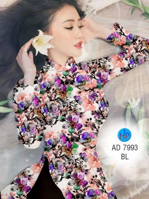 Vải áo dài Hoa Đào kiểu mới AD 7993 20 Vai ao dai Hoa Dao kieu moi AD 7993
