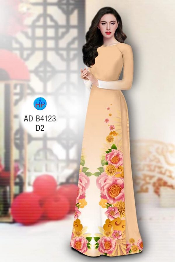 Vai ao dai Hoa Xuan kieu moi AD B4123