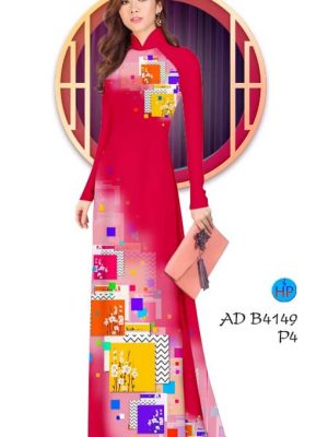 Vải áo dài Hoa đào thiết kế 2019 AD B4149 20 Vai ao dai Hoa dao thiet ke 2019 AD B4149