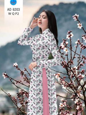 Vải áo dài Hoa đều mới ra AD 6203 20 Vai ao dai Hoa deu moi ra AD 6203