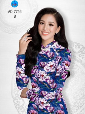 Vải áo dài Hoa đều mới ra AD 7756 20 Vai ao dai Hoa deu moi ra AD 7756