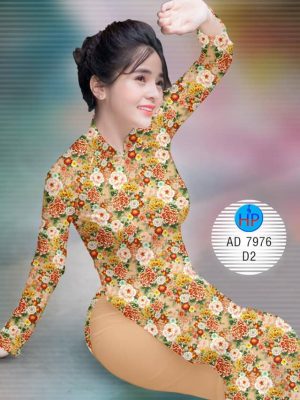 Vải áo dài Hoa đều mới ra AD 7976 20 Vai ao dai Hoa deu moi ra AD 7976