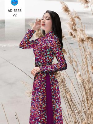 Vải áo dài Hoa đều thiết kế 2019 AD 6358 20 Vai ao dai Hoa deu thiet ke 2019 AD 6358