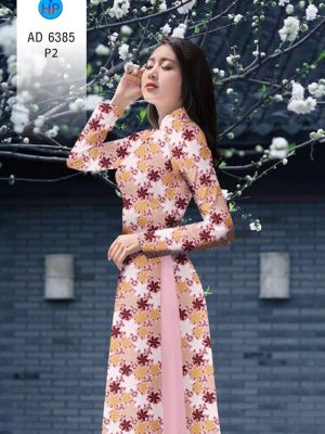 Vải áo dài Hoa đều thiết kế 2019 AD 6385 20 Vai ao dai Hoa deu thiet ke 2019 AD 6385