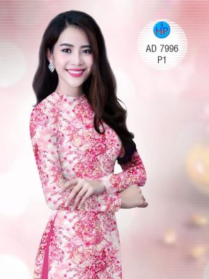 Vải áo dài Hoa đều thiết kế 2019 AD 7996 20 Vai ao dai Hoa deu thiet ke 2019 AD 7996