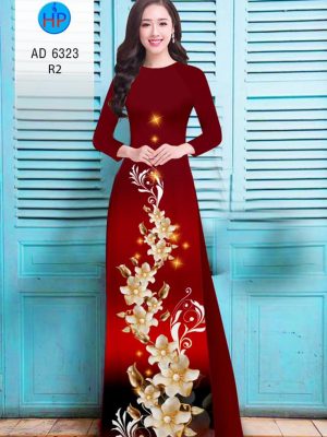 Vải áo dài Hoa in 3D đẹp sang thiết kế 2019 AD 6323 20 Vai ao dai Hoa in 3D dep sang thiet ke