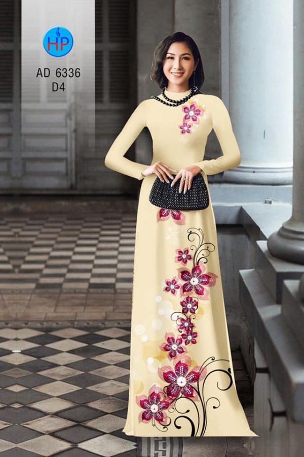 Vai ao dai Hoa in 3D moi ra AD 6336