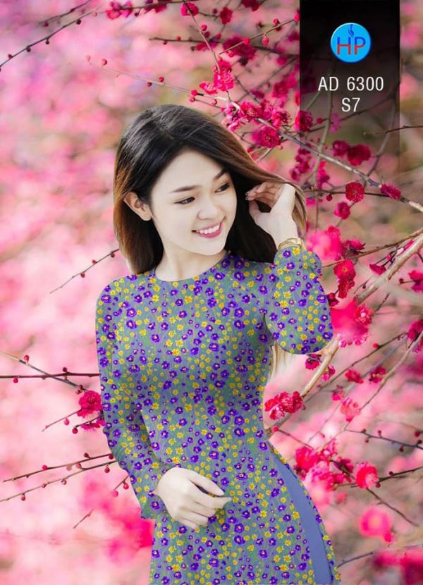 Vai ao dai Hoa nhi kieu moi AD 6300