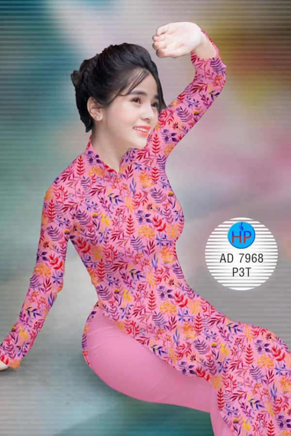 Vai ao dai La va hoa thiet ke 2019 AD