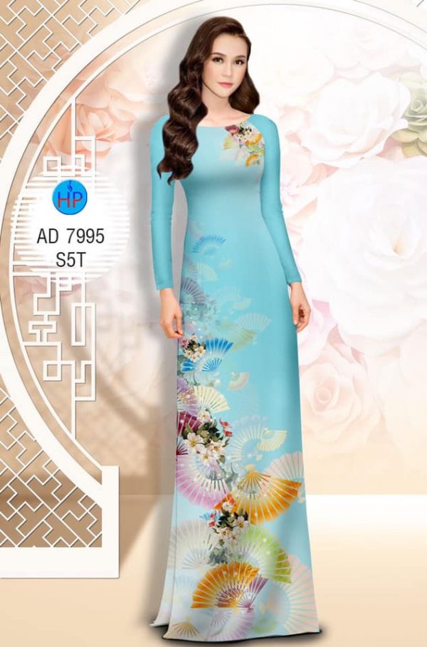 Vai ao dai Quat hoa thiet ke 2019 AD 7995