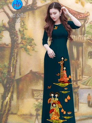 Vải áo dài Sen và các cô gái mới ra AD 5263 29 1577934664 103 Vai ao dai Sen va cac co gai moi ra