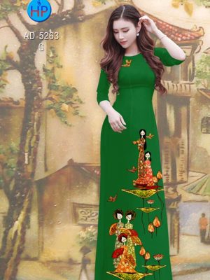 Vải áo dài Sen và các cô gái mới ra AD 5263 23 1577934664 117 Vai ao dai Sen va cac co gai moi ra