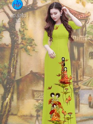 Vải áo dài Sen và các cô gái mới ra AD 5263 26 1577934664 16 Vai ao dai Sen va cac co gai moi ra
