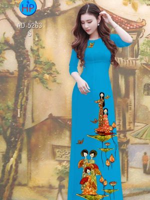 Vải áo dài Sen và các cô gái mới ra AD 5263 28 1577934664 469 Vai ao dai Sen va cac co gai moi ra