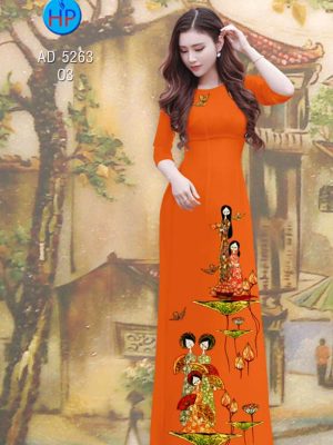 Vải áo dài Sen và các cô gái mới ra AD 5263 31 1577934665 674 Vai ao dai Sen va cac co gai moi ra