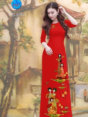 Vải áo dài Sen và các cô gái mới ra AD 5263 37 1577934665 887 Vai ao dai Sen va cac co gai moi ra
