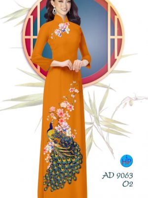 Vải áo dài Công và hoa Đào kiểu mới AD 9063 28 1577934795 298 Vai ao dai Cong va hoa Dao kieu moi AD