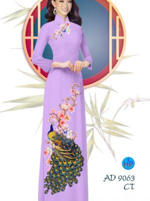 Vải áo dài Công và hoa Đào kiểu mới AD 9063 21 1577934795 898 Vai ao dai Cong va hoa Dao kieu moi AD