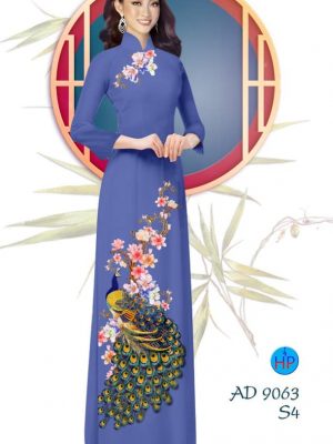 Vải áo dài Công và hoa Đào kiểu mới AD 9063 32 1577934796 271 Vai ao dai Cong va hoa Dao kieu moi AD