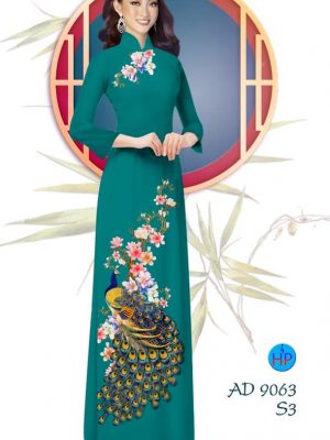 Vải áo dài Công và hoa Đào kiểu mới AD 9063 31 1577934796 552 Vai ao dai Cong va hoa Dao kieu moi AD
