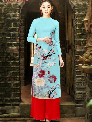 Vải áo dài cách tân hoa cúc thiết kế 2020 AD TRCT 4574 34 1577935567 565 Vai ao dai cach tan hoa cuc thiet ke 2020